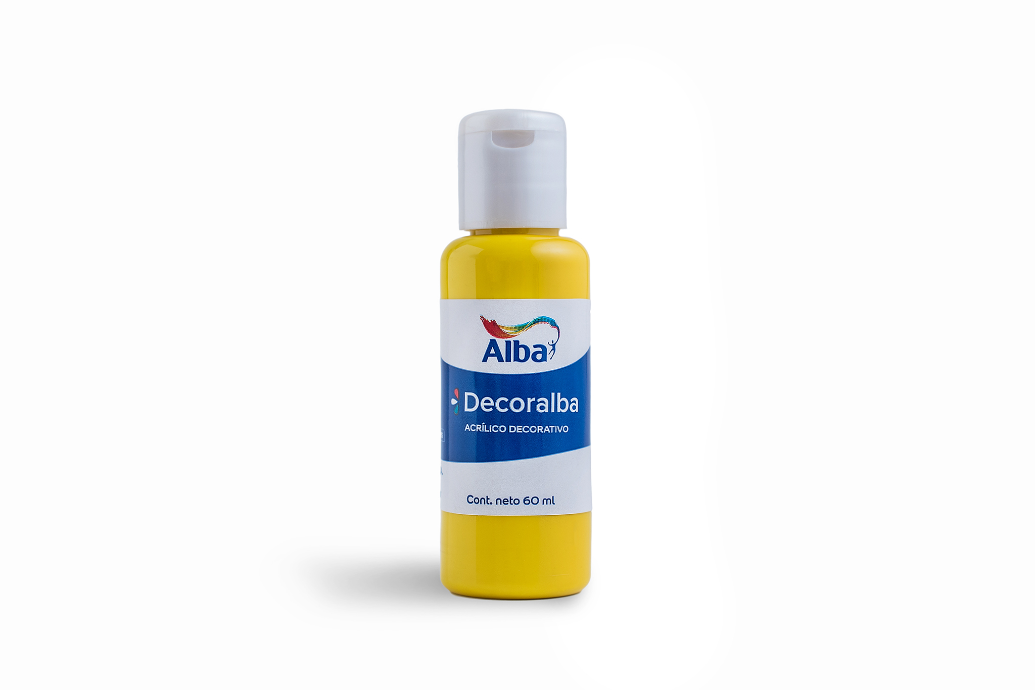 Acrilico decorativo alba 60cc amarillo mediano 474 - 60ML - Alba Artística